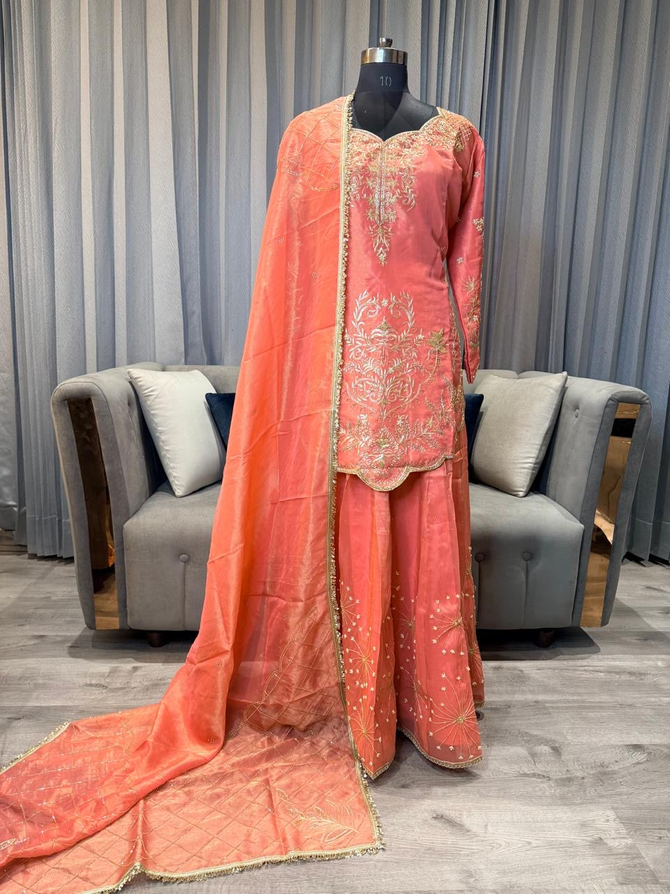 HANDWORK LEHNGA SUIT