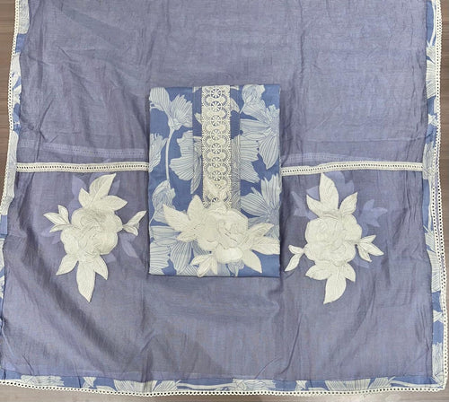cotton suits with patch work