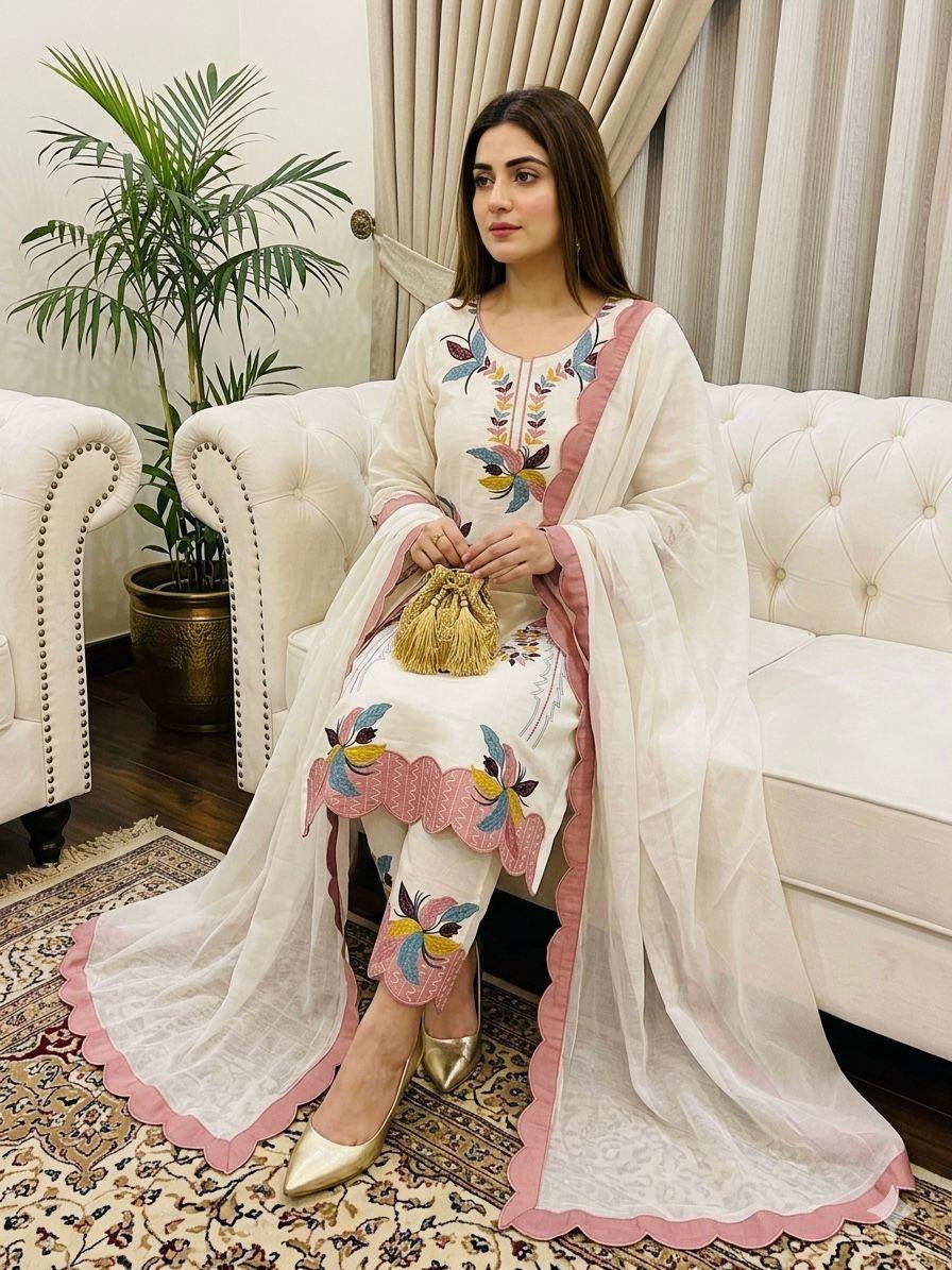 COTTON WITH BOUTIQUE WORK