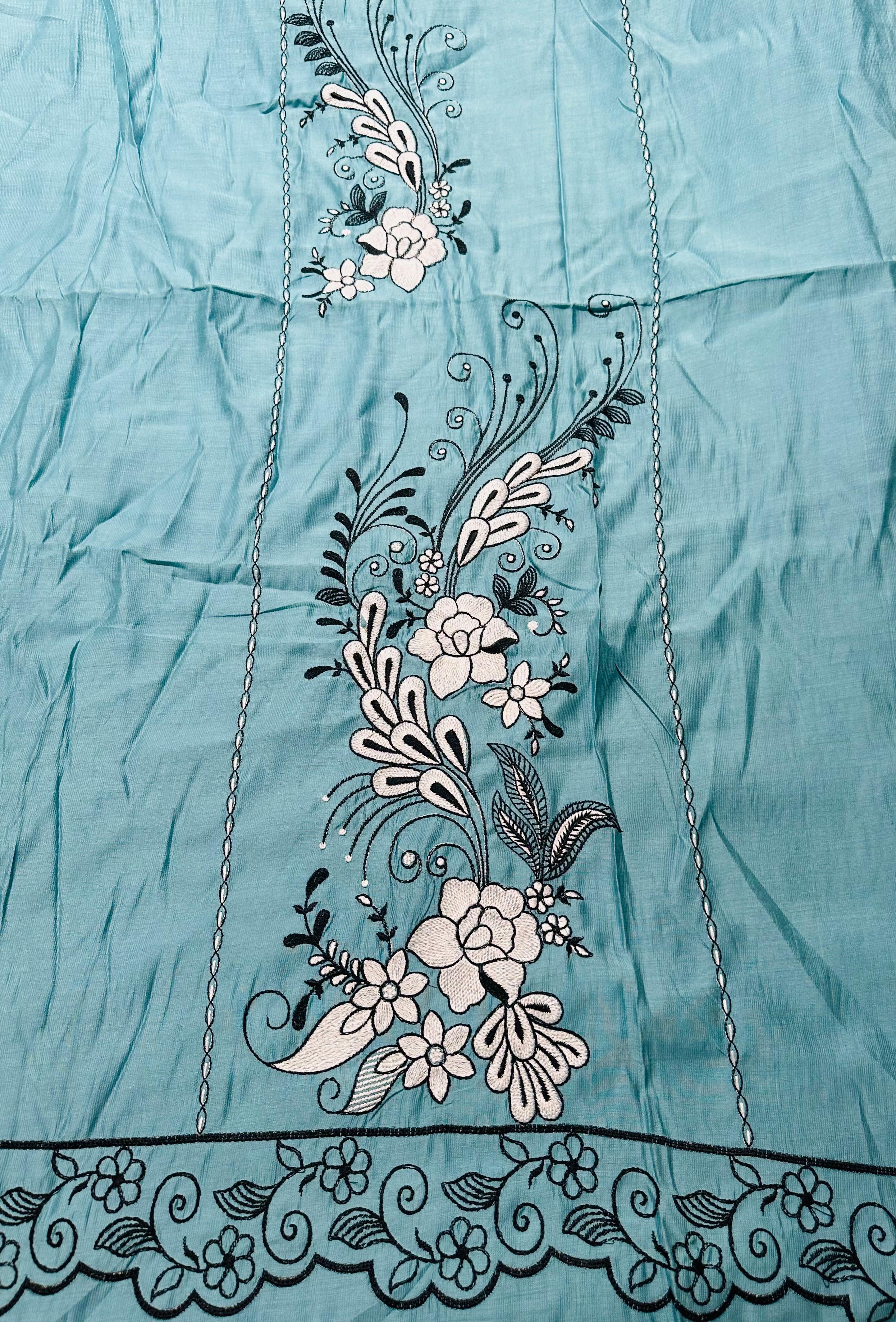 Cotton embroidered suits randomly