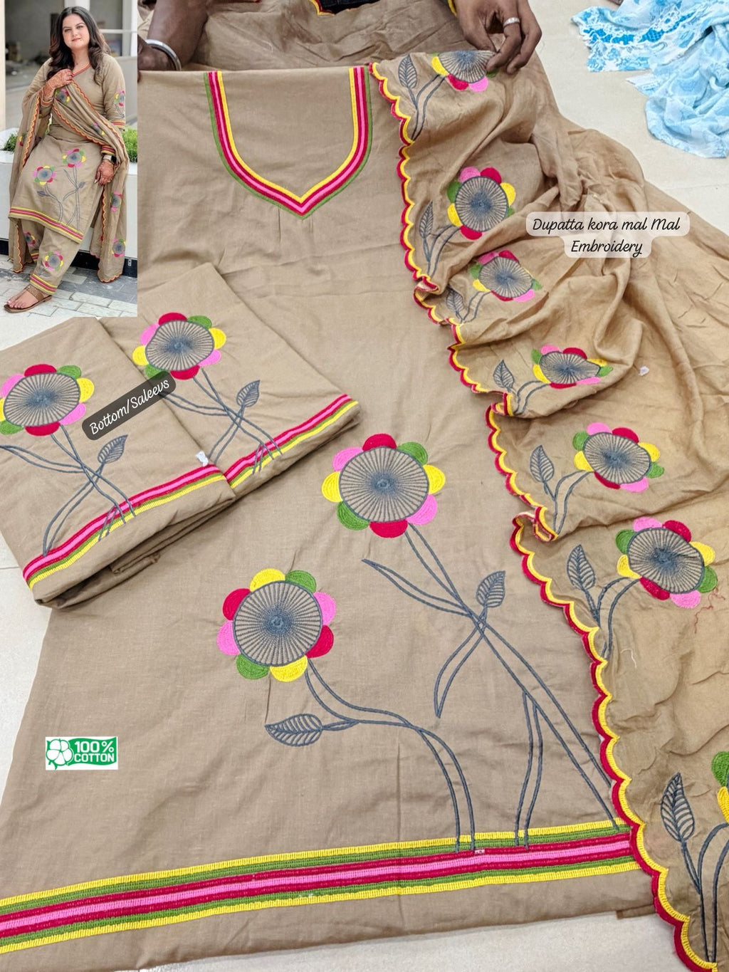 Skin embroidery suits