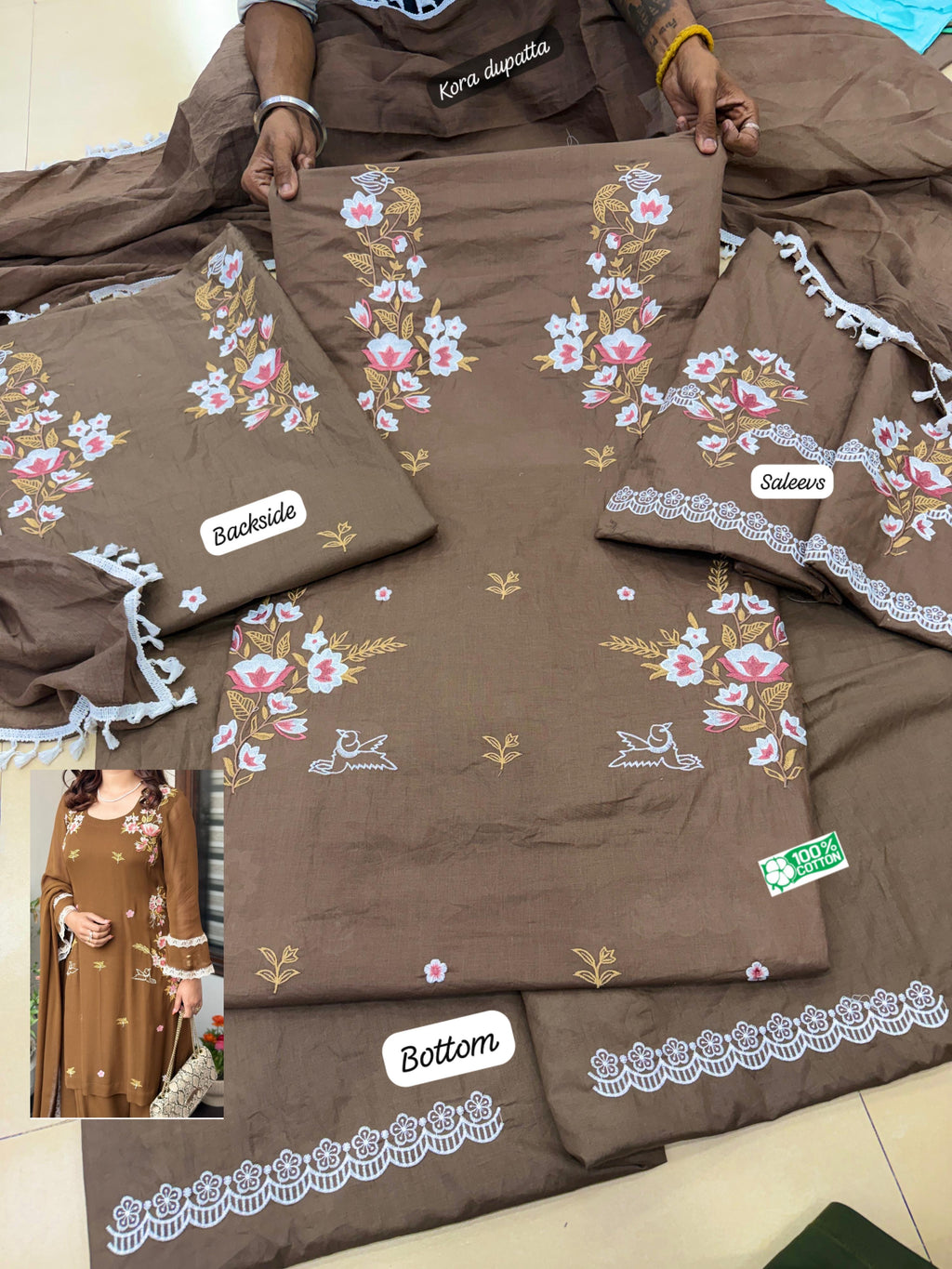 Special front vack embroidery heavy suit