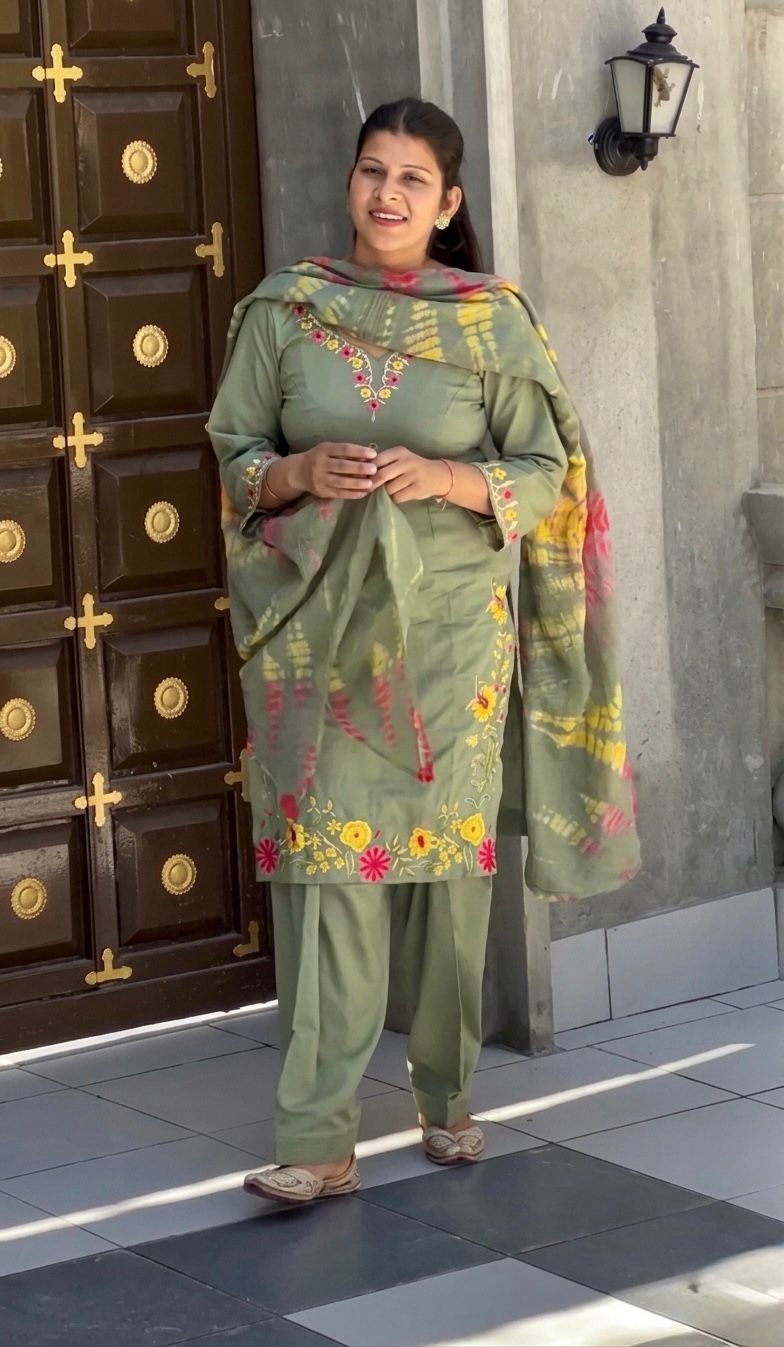 Multi embroidery cotton