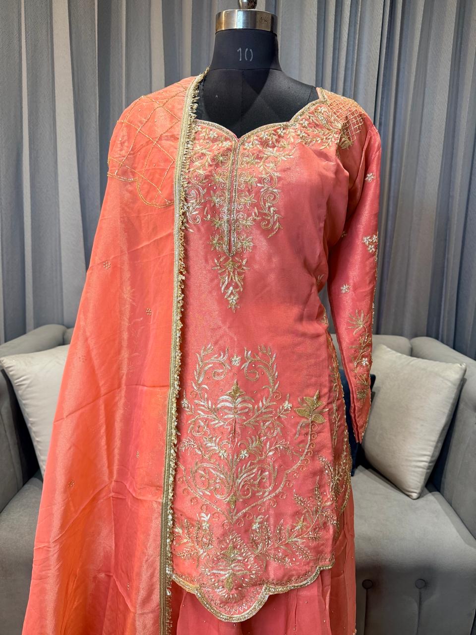 HANDWORK LEHNGA SUIT