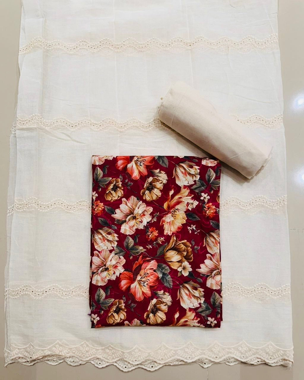 COTTON PRINT WITH CHICKANKARI
