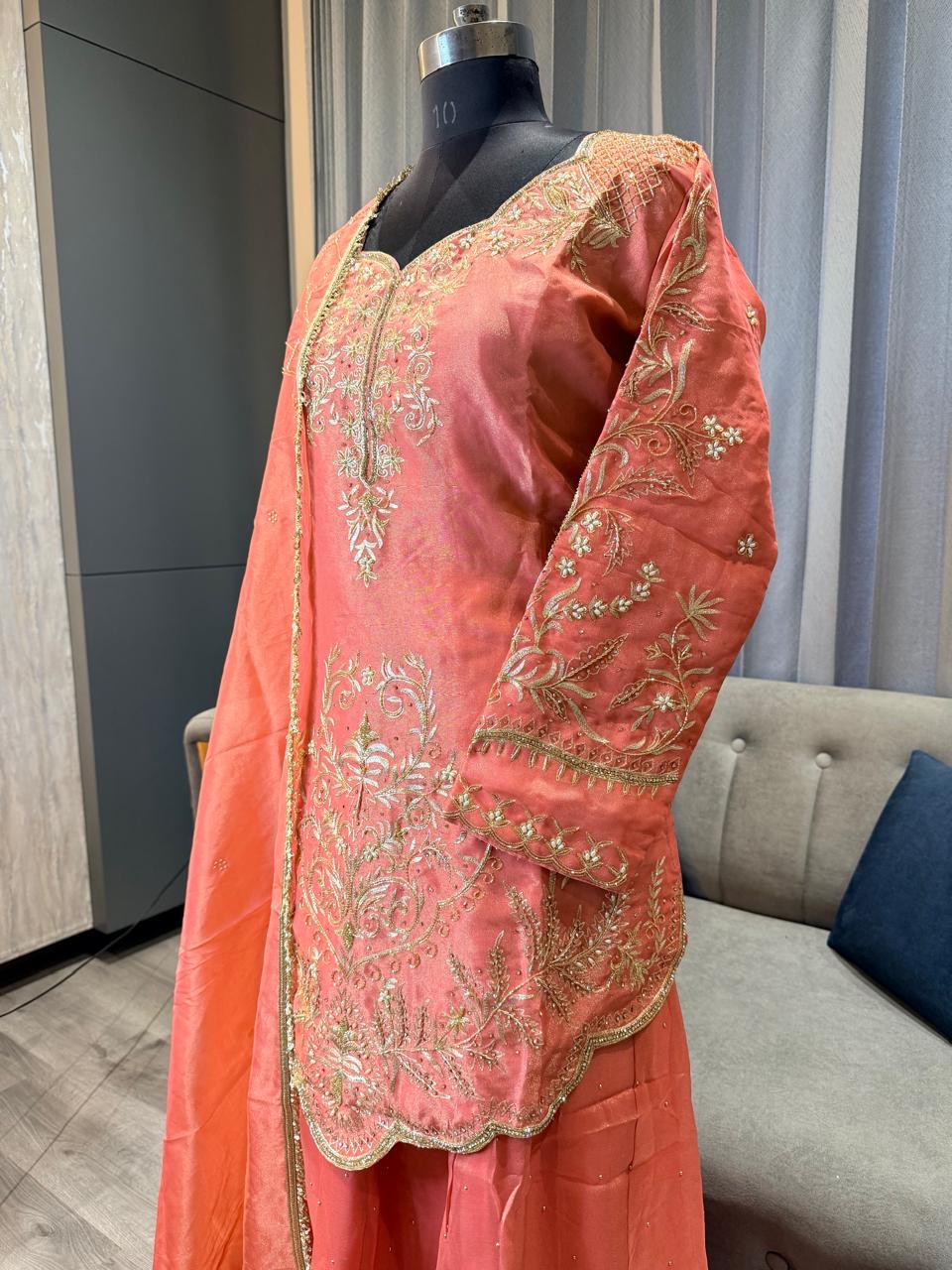 HANDWORK LEHNGA SUIT