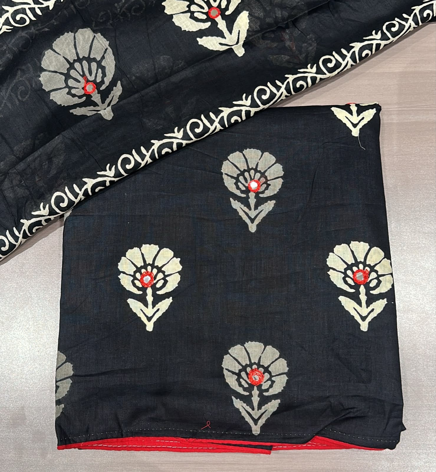 Pure cotton black