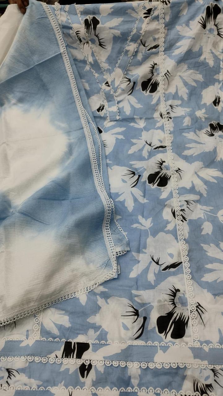 Print with lace