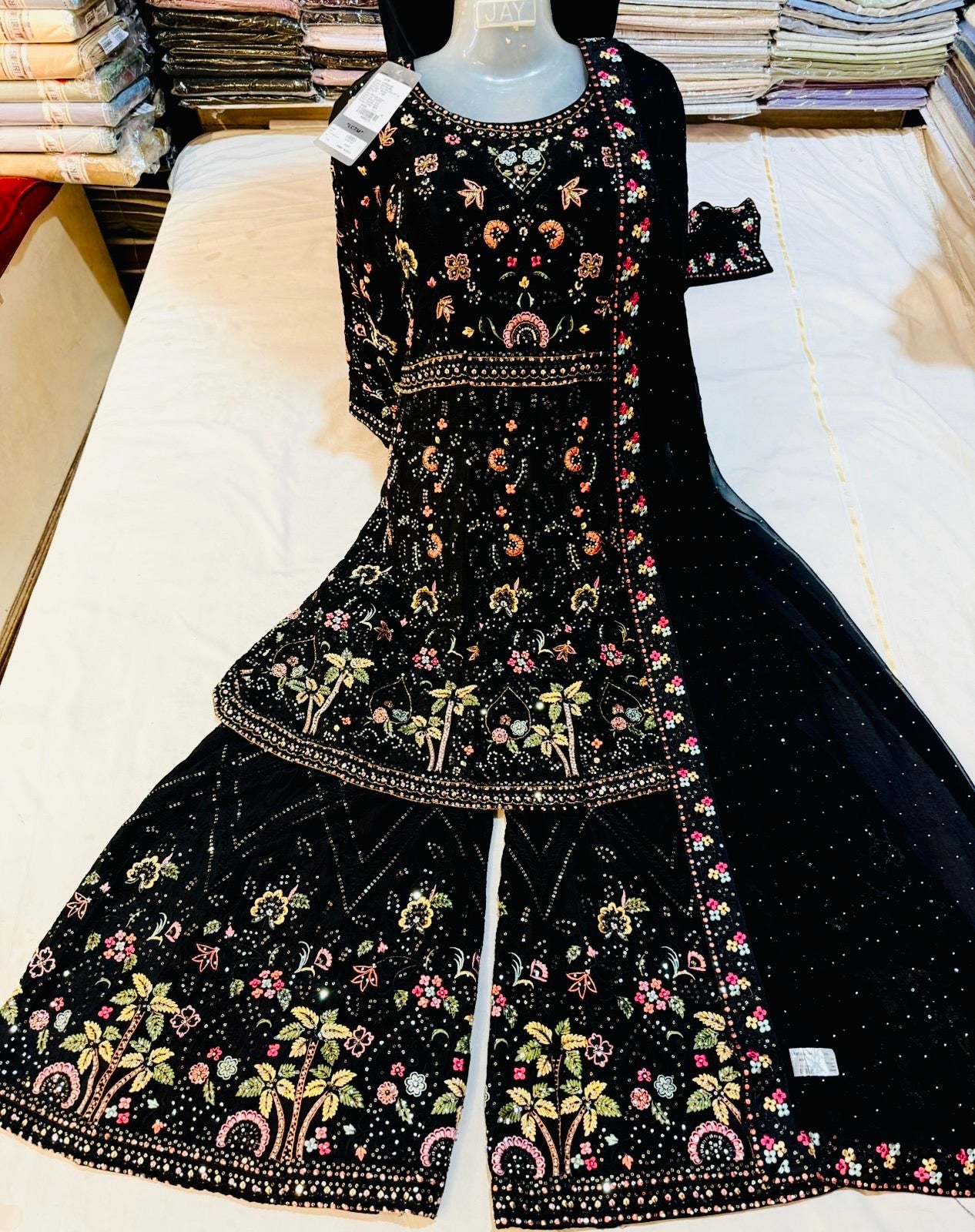 STITCHED BLACK SUIT