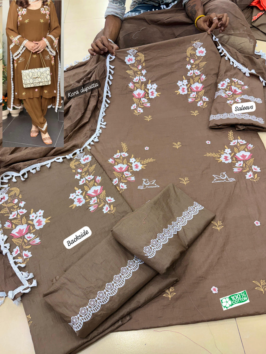 Special front vack embroidery heavy suit