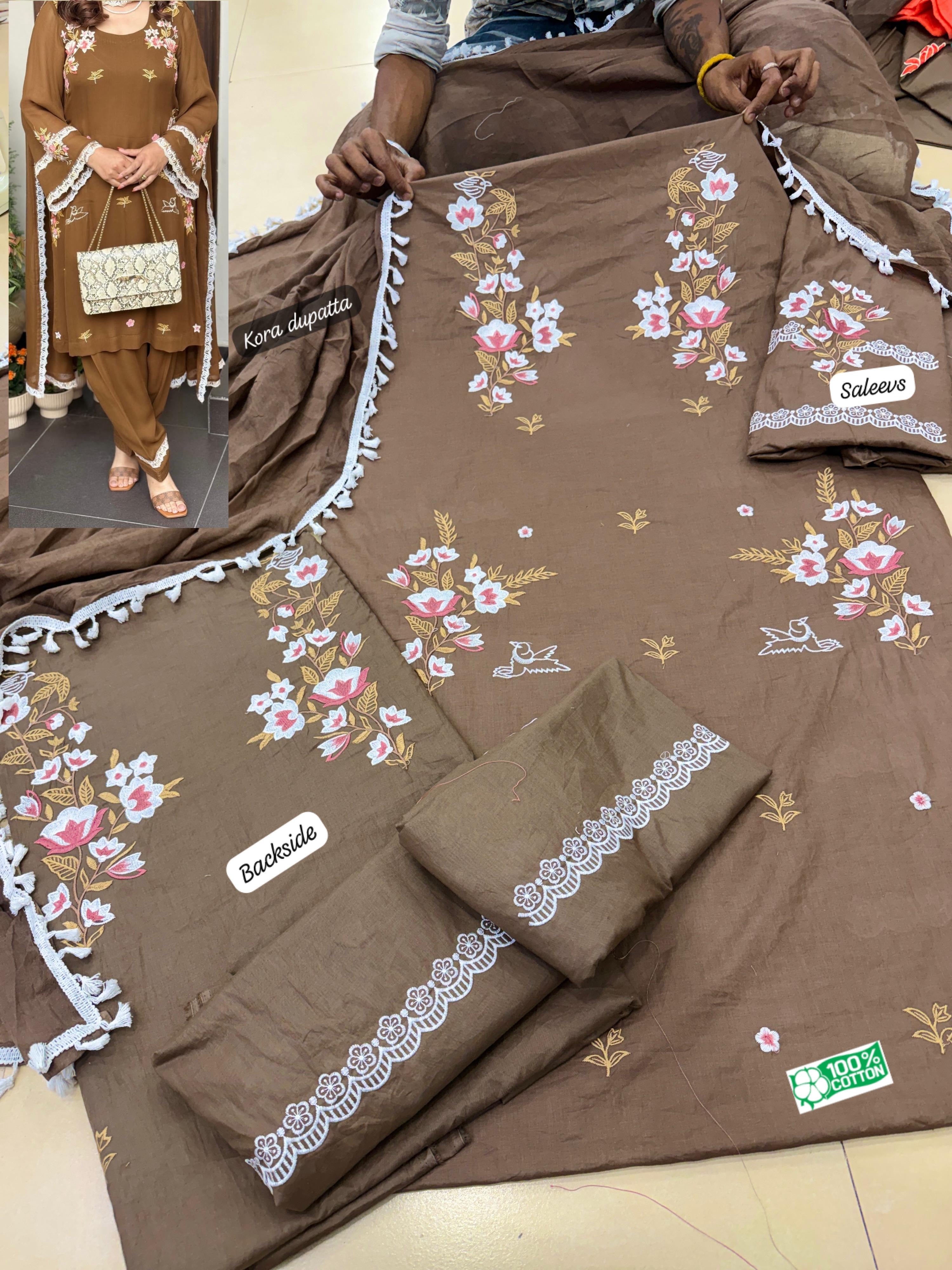 Special front vack embroidery heavy suit