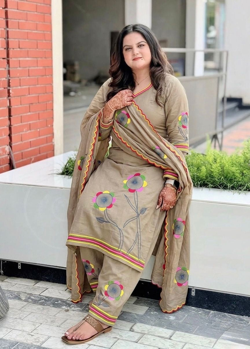Skin embroidery suits