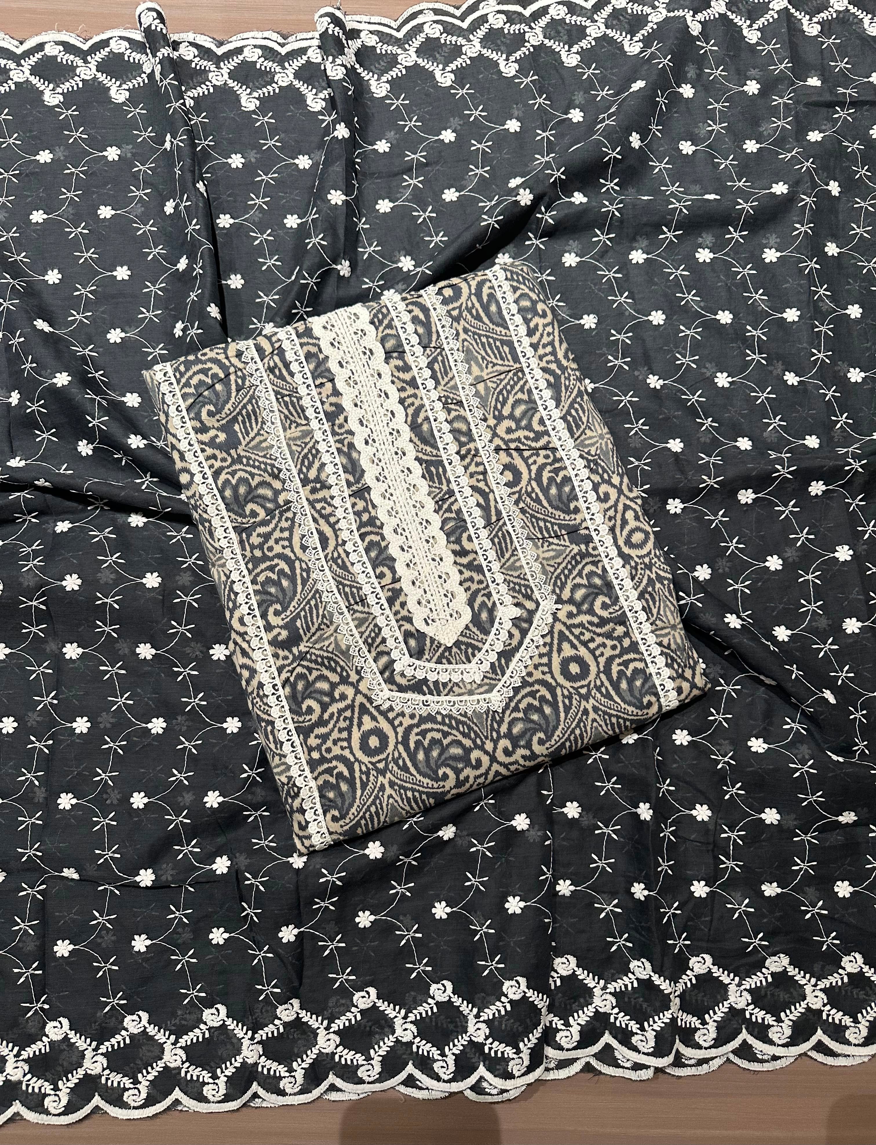 Print with lace