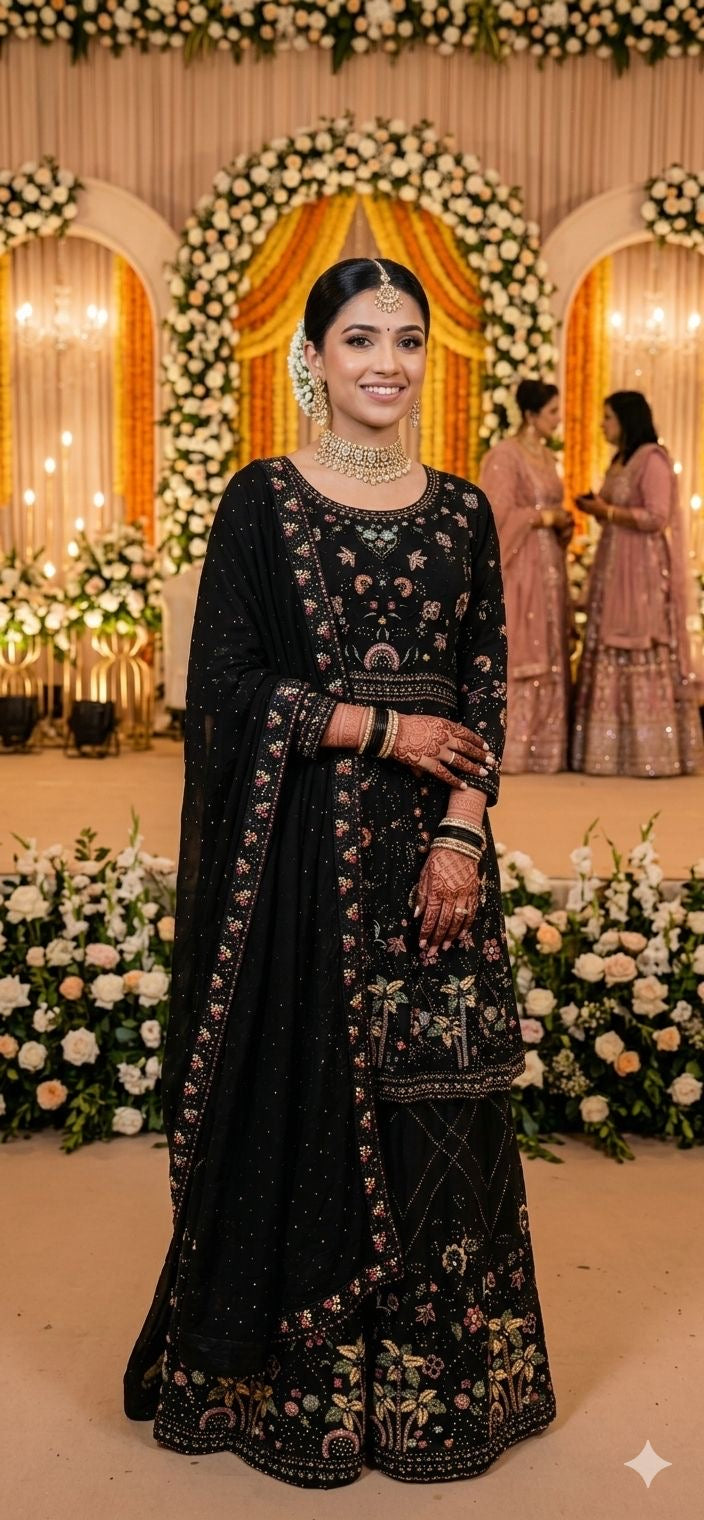 STITCHED BLACK SUIT
