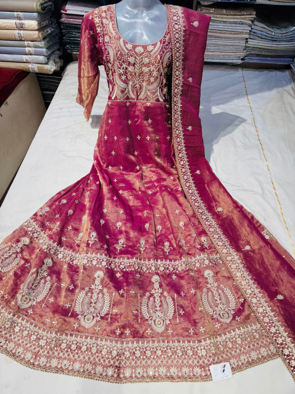 GOLD SHIMMER FROCK SUIT
