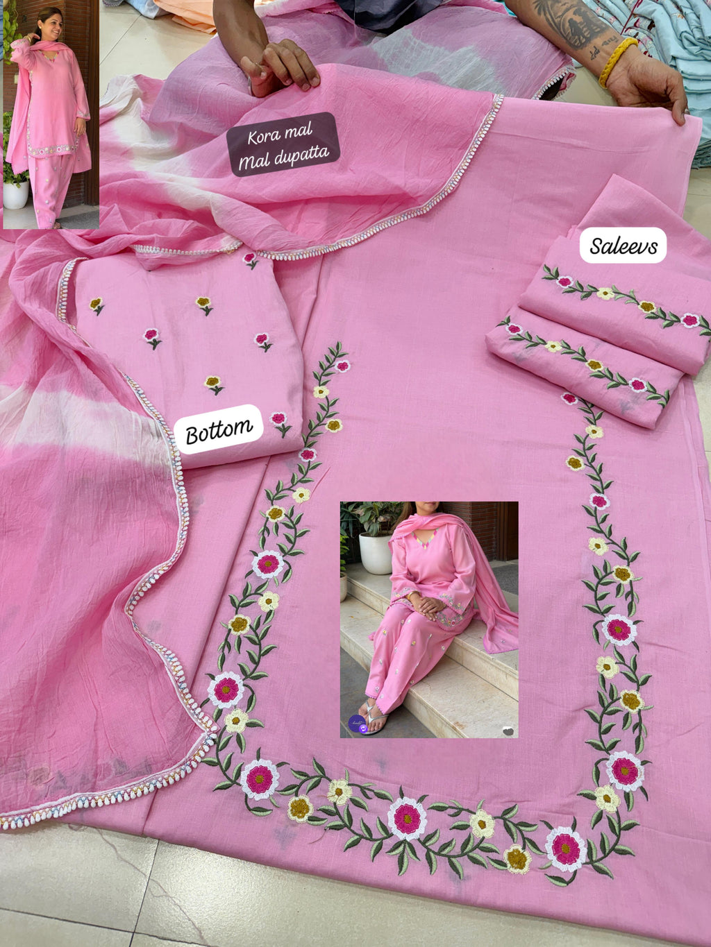 Baby pink special suit