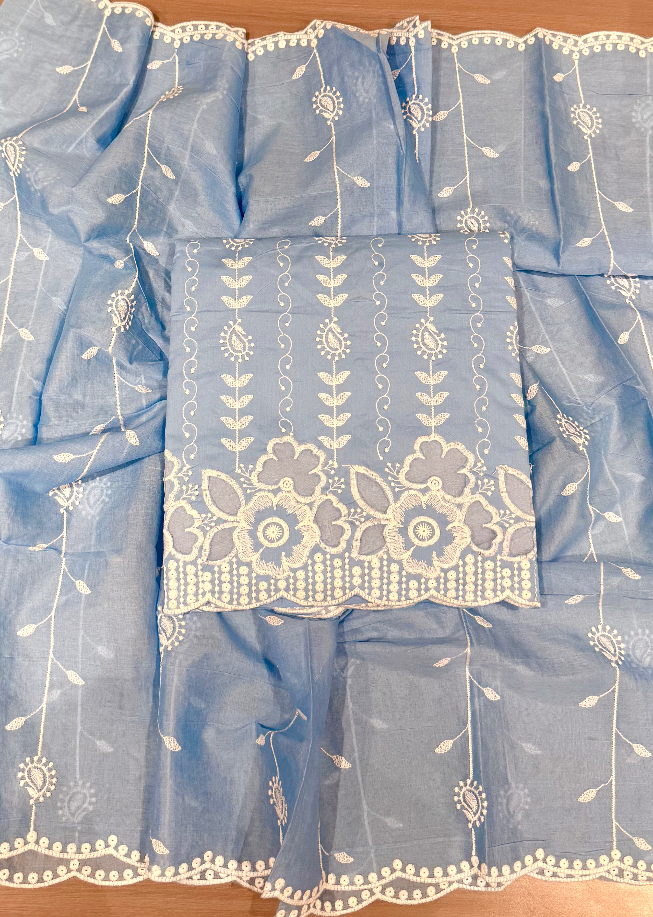 SKY COTTON SUIT