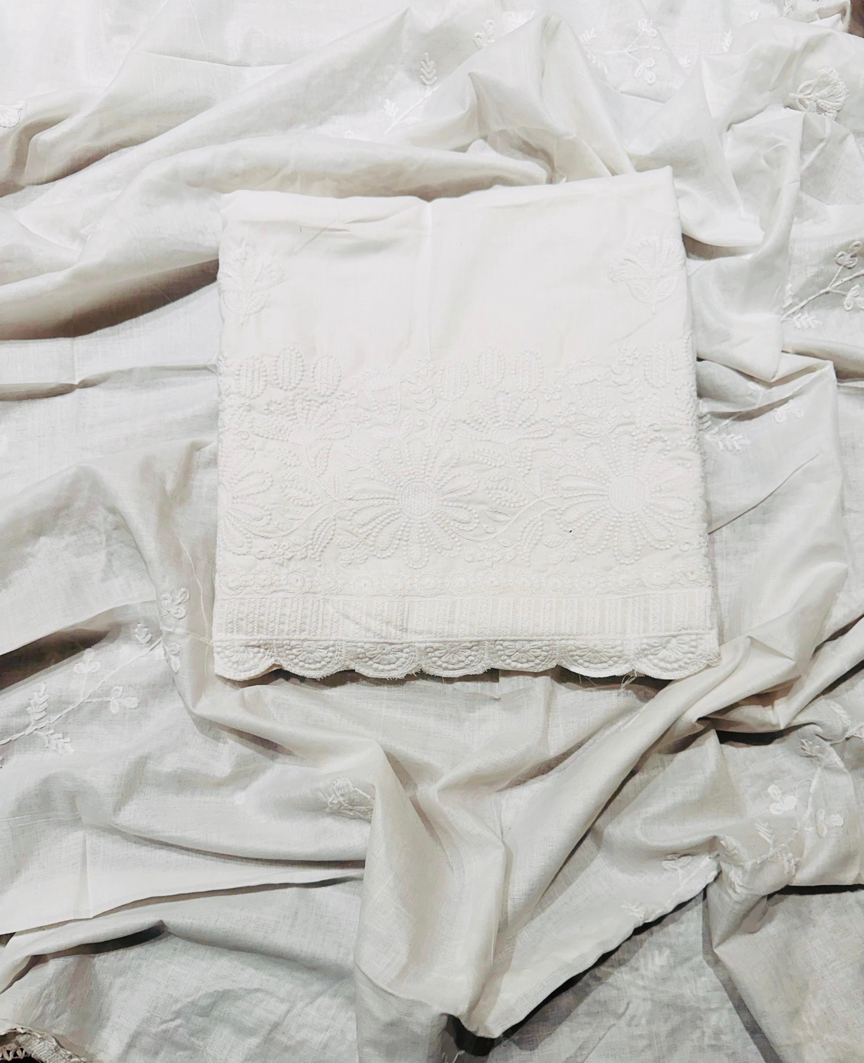Special white cotton suit