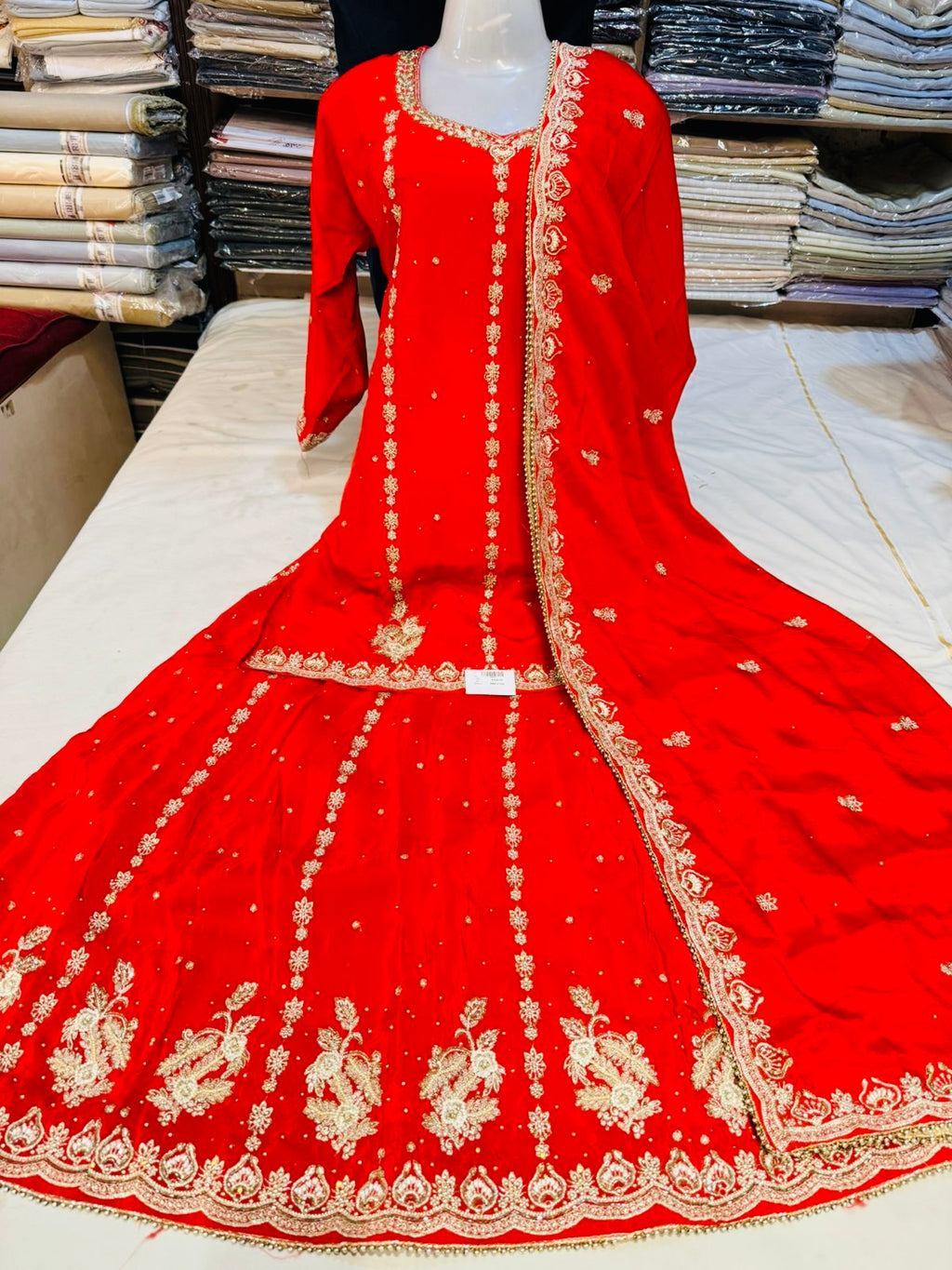 CRAPE SUIT HANDWORK