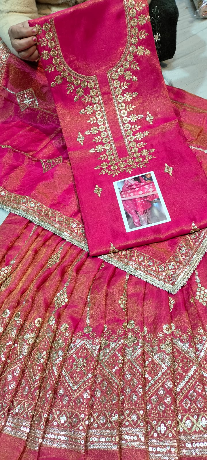 SHIMMER MAJENTA LEHNGA