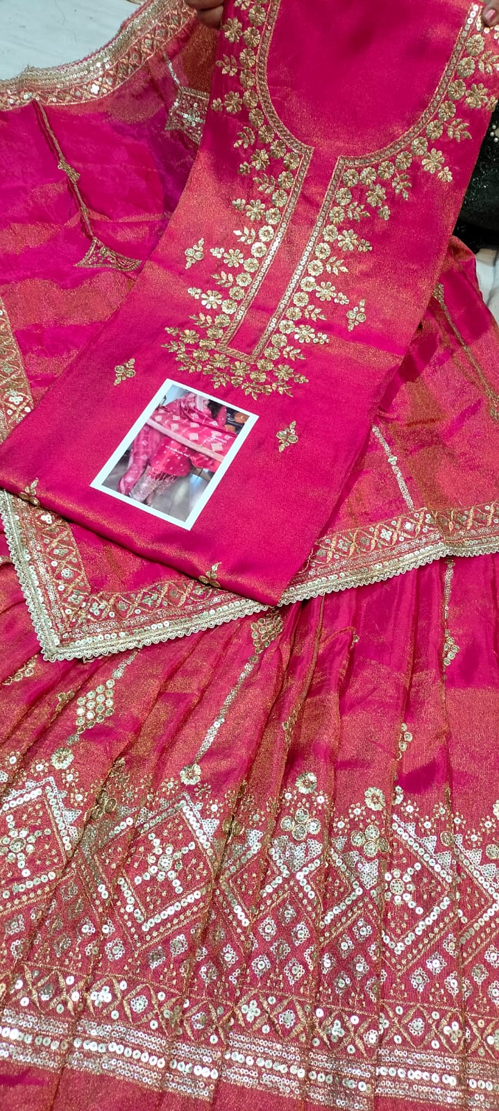 SHIMMER MAJENTA LEHNGA