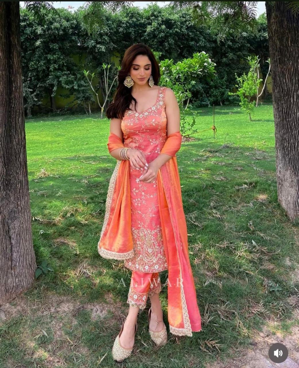 PEACH SHIMMER LEHNGA