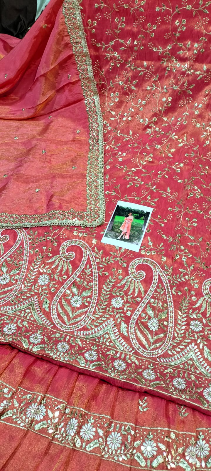 PEACH SHIMMER LEHNGA