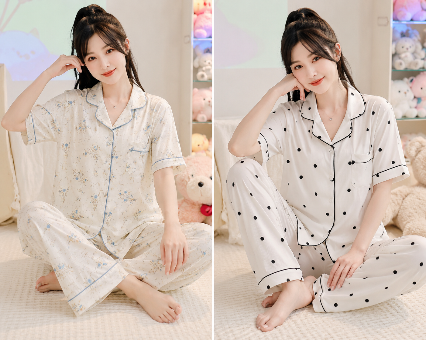 COTTON NIGHT SUIT FREE SIZE