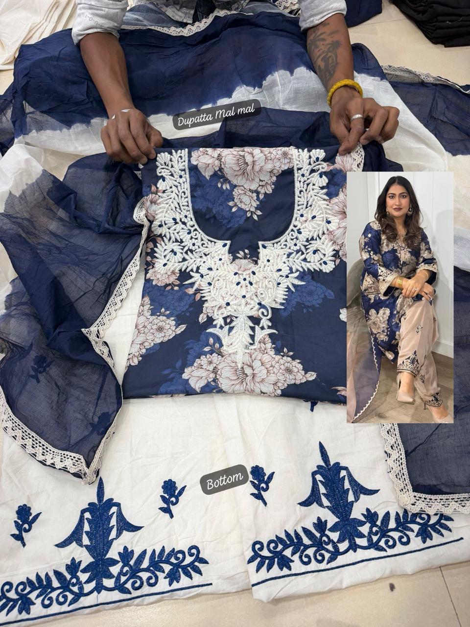 BLUE AND WHITE