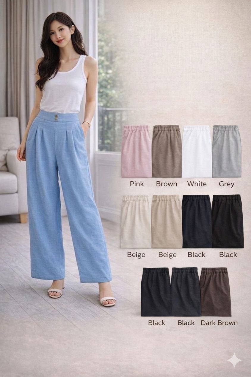 High waisted women trousers