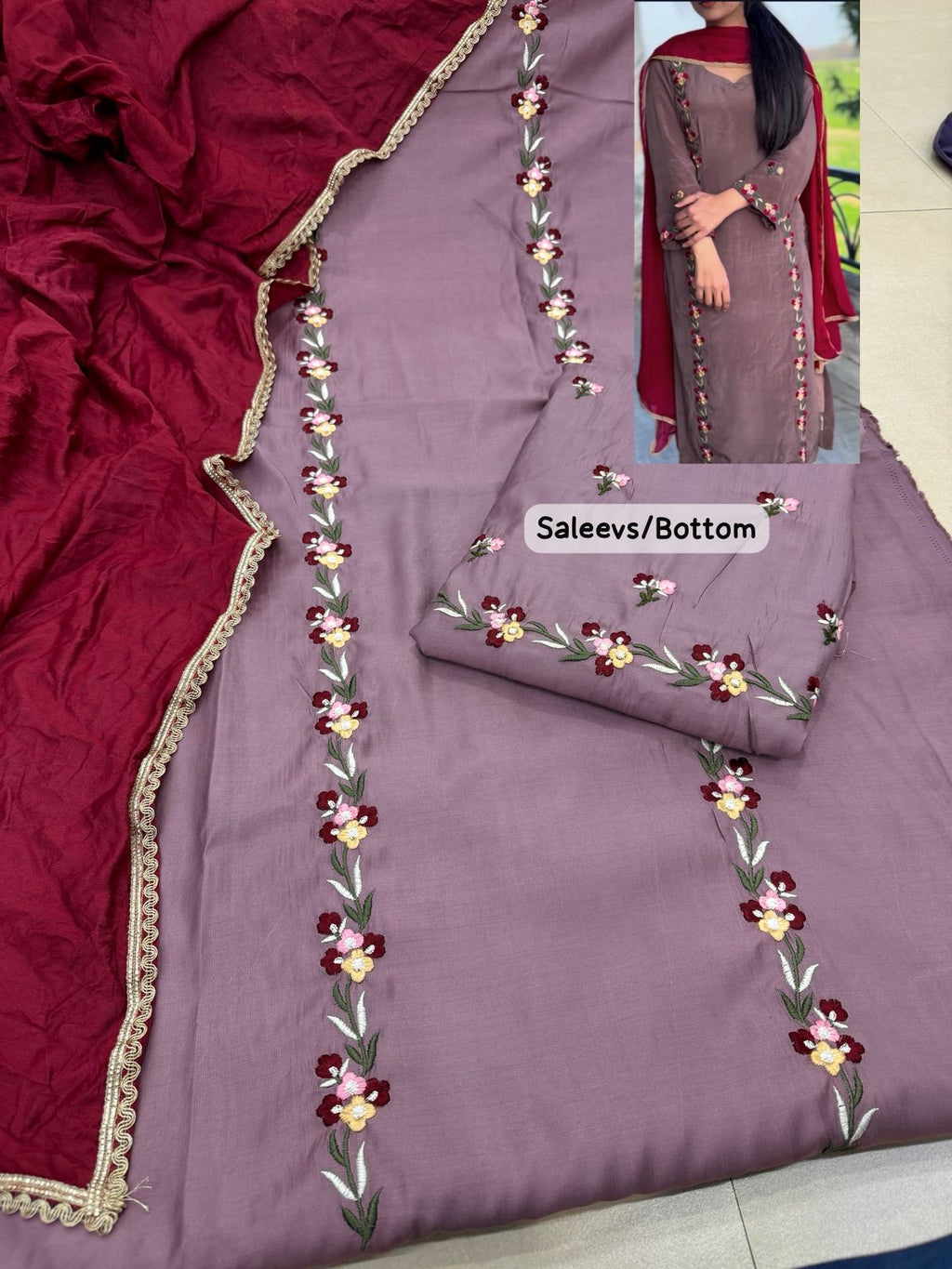 LAVENDER EMBROIDERY ￼