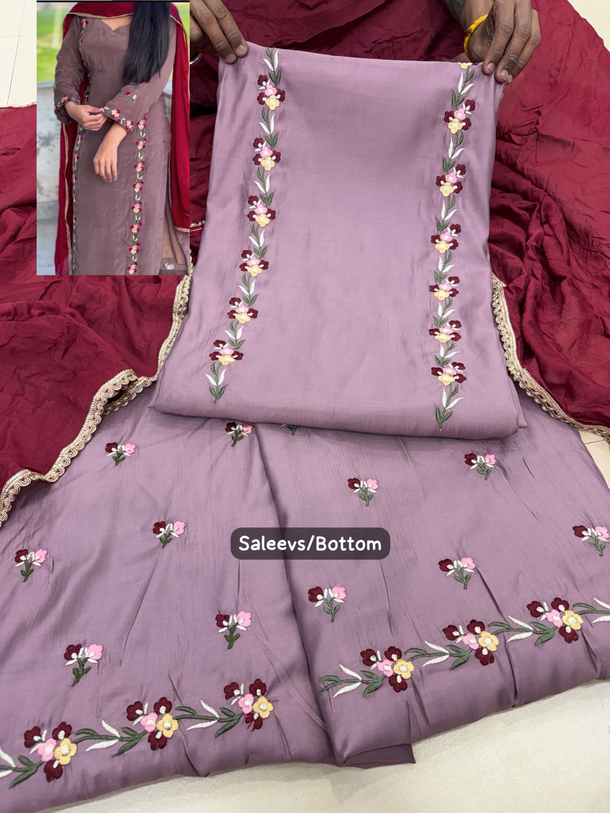 LAVENDER EMBROIDERY ￼