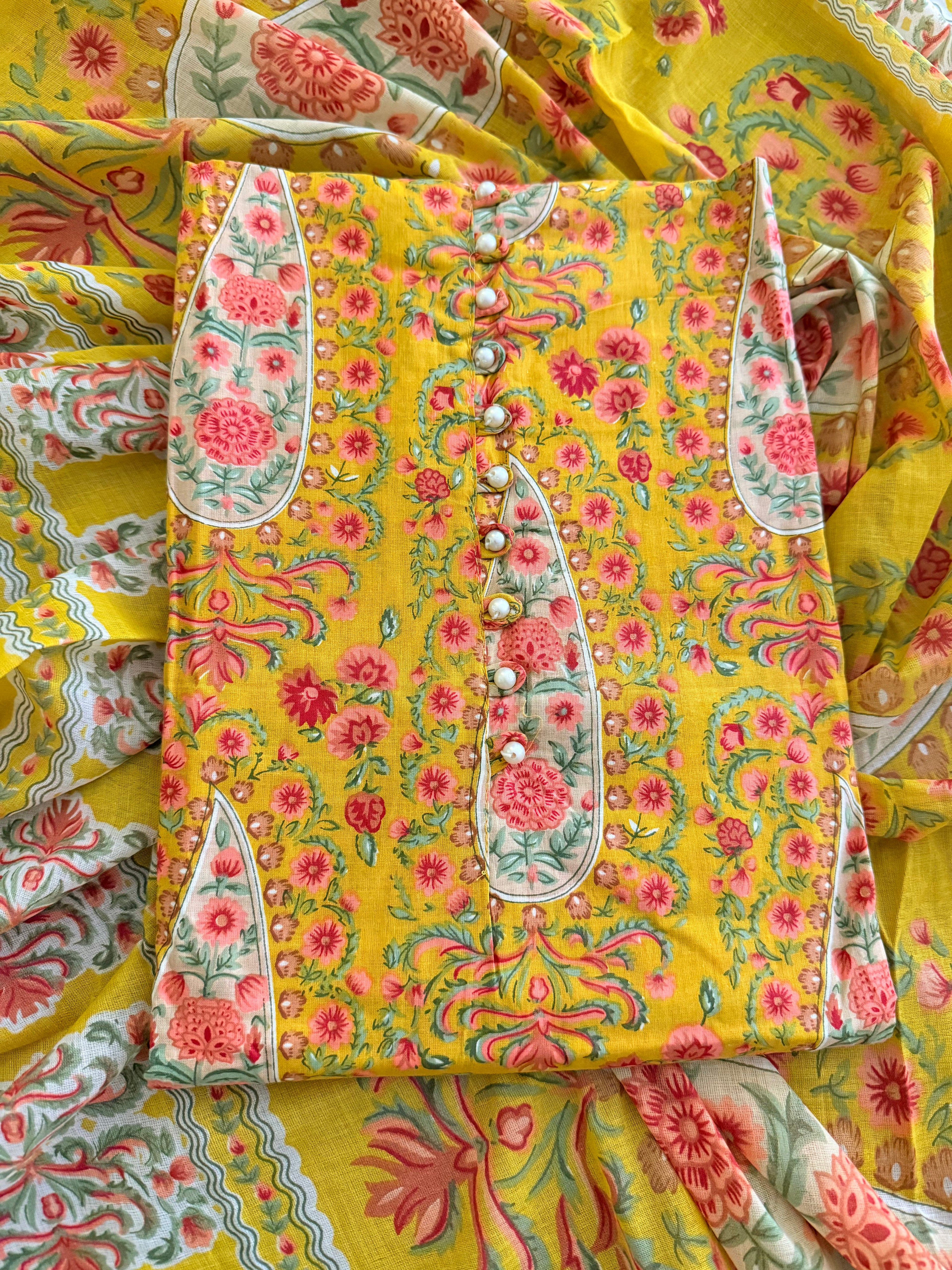 COTTON PRINT SUIT
